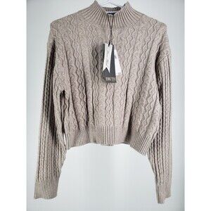 New NWT Truth by Republic Cropped Sweater Top Soft Viscose Stretch‎ Size XS